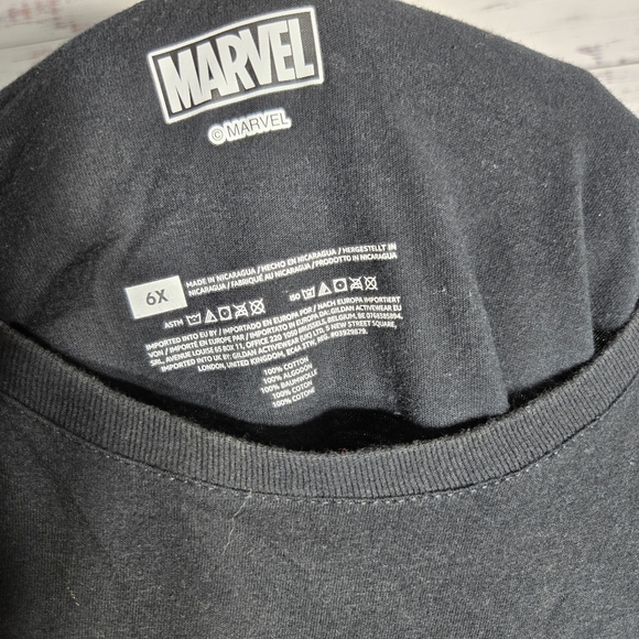 Marvel Avengers Christmas Gingerbread Cookie T-shirt Women's Sz 6X Black Tee - Picture 8 of 9